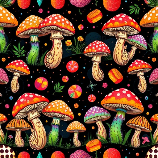 Artistic Magic Mushroom Gummies Patterns