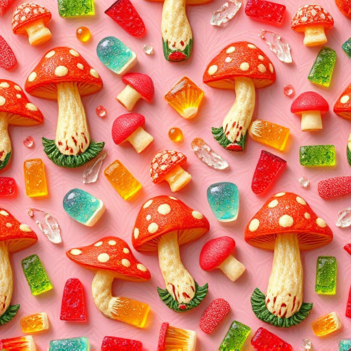 Artistic Magic Mushroom Gummies Patterns