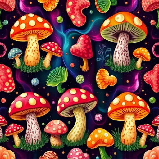 Artistic Magic Mushroom Gummies Patterns