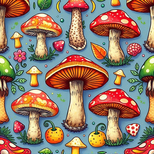 Artistic Magic Mushroom Gummies Patterns