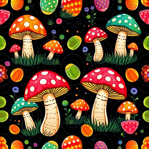 Artistic Magic Mushroom Gummies Patterns