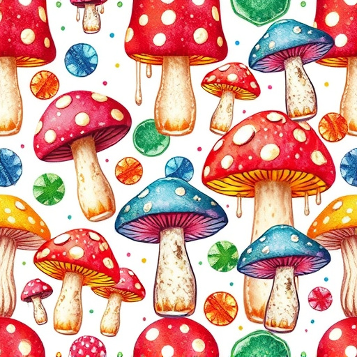 Artistic Magic Mushroom Gummies Patterns