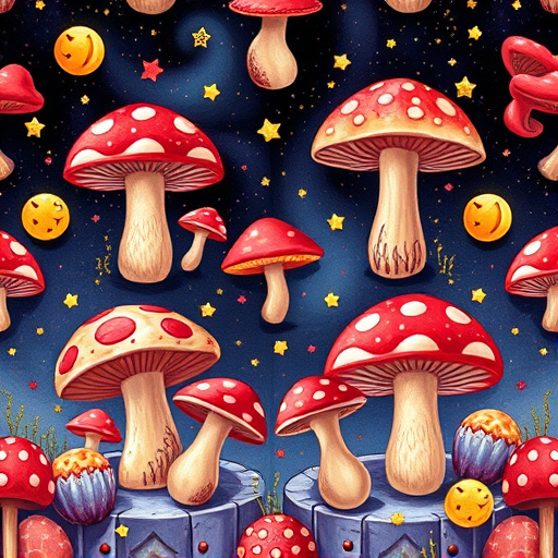 Artistic Magic Mushroom Gummies Patterns