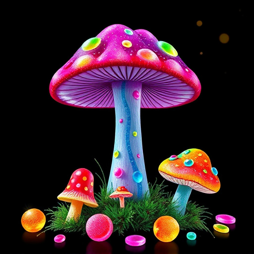 Artistic Magic Mushroom Gummies Patterns