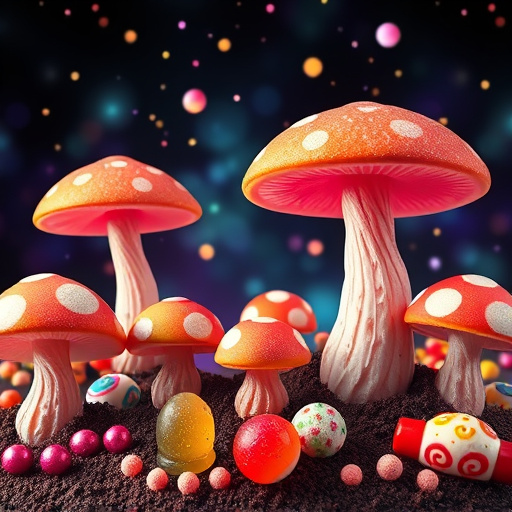 Artistic Magic Mushroom Gummies Patterns