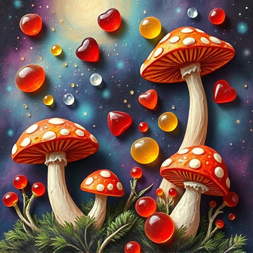 Artistic Magic Mushroom Gummies Patterns
