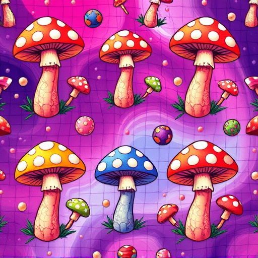 Artistic Magic Mushroom Gummies Patterns