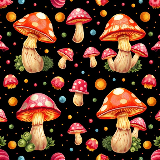 Artistic Magic Mushroom Gummies Patterns