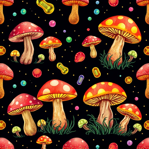 Artistic Magic Mushroom Gummies Patterns