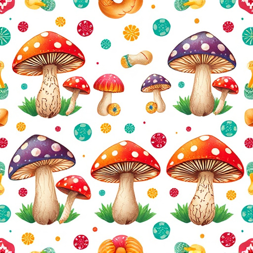 Artistic Magic Mushroom Gummies Patterns