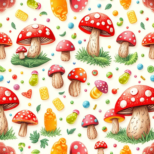 Artistic Magic Mushroom Gummies Patterns