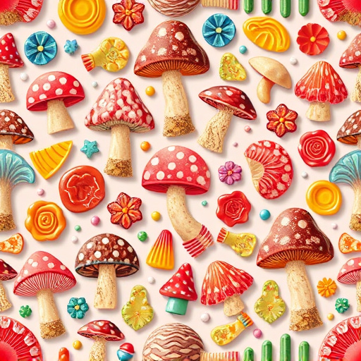 Artistic Magic Mushroom Gummies Patterns