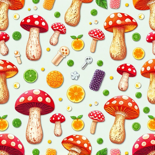 Artistic Magic Mushroom Gummies Patterns