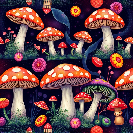 Artistic Magic Mushroom Gummies Patterns