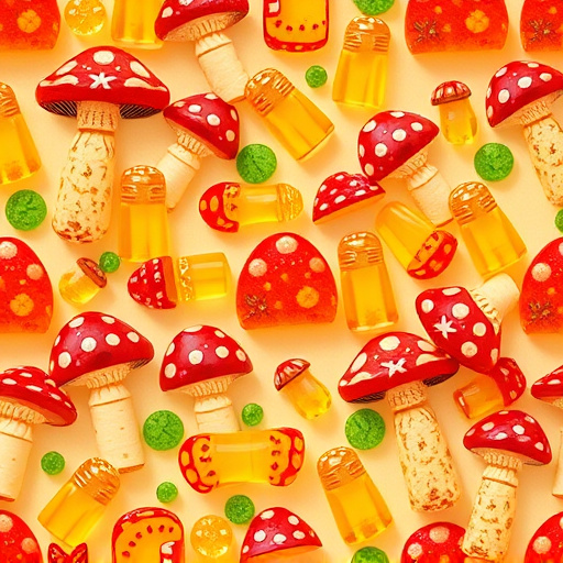 Artistic Magic Mushroom Gummies Patterns