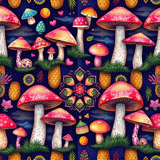 Artistic Magic Mushroom Gummies Patterns