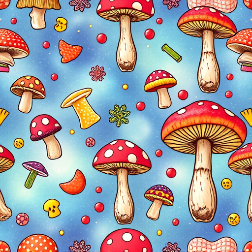 Artistic Magic Mushroom Gummies Patterns