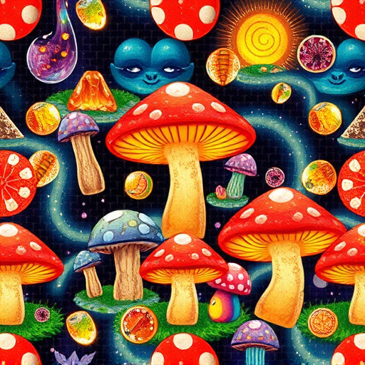 Artistic Magic Mushroom Gummies Patterns