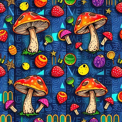 Artistic Magic Mushroom Gummies Patterns