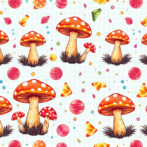 Artistic Magic Mushroom Gummies Patterns