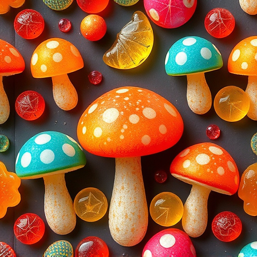 Artistic Magic Mushroom Gummies Patterns