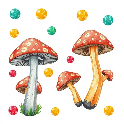Artistic Magic Mushroom Gummies Patterns