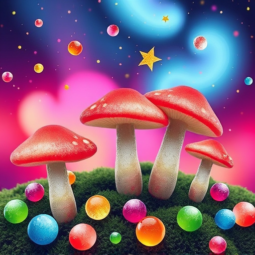 Artistic Magic Mushroom Gummies Patterns