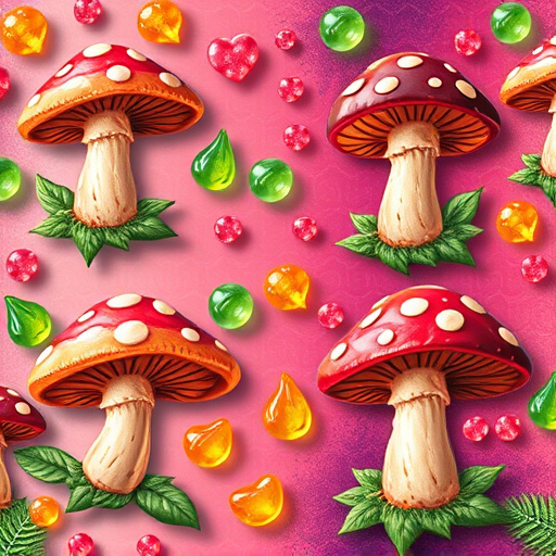 Artistic Magic Mushroom Gummies Patterns