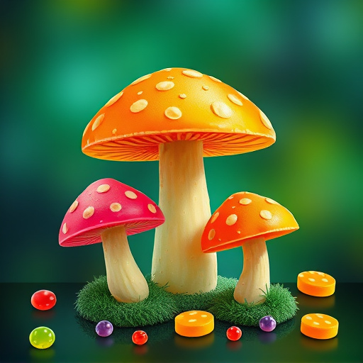 Artistic Magic Mushroom Gummies Patterns