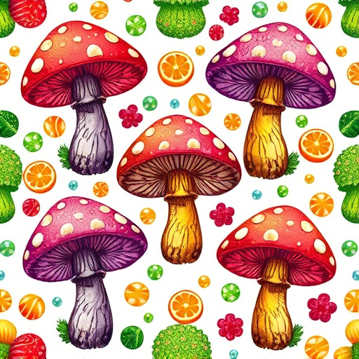 Artistic Magic Mushroom Gummies Patterns
