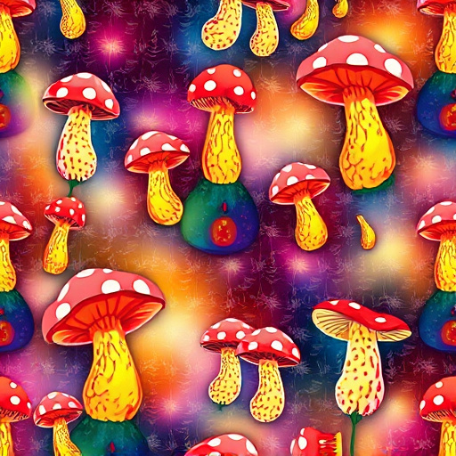 Artistic Magic Mushroom Gummies Patterns