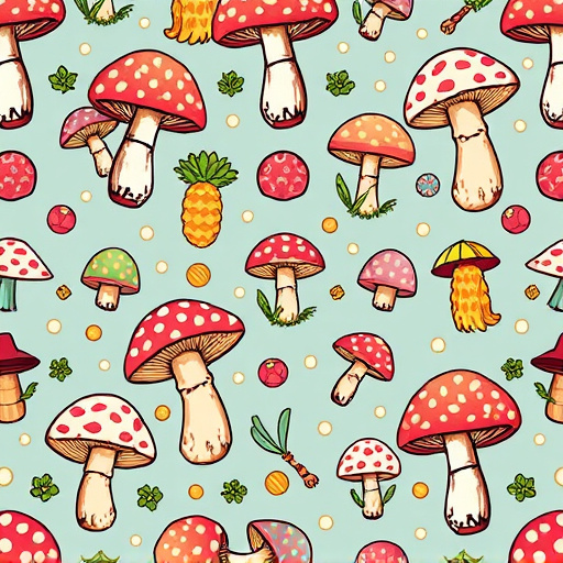 Artistic Magic Mushroom Gummies Patterns
