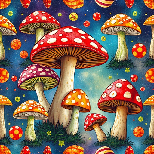 Artistic Magic Mushroom Gummies Patterns