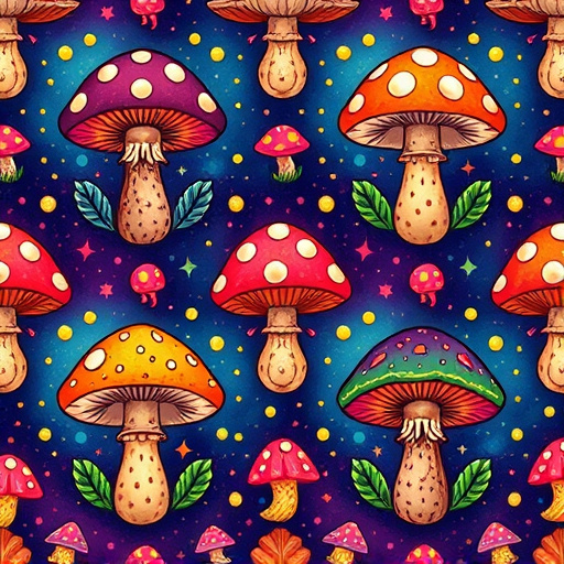Artistic Magic Mushroom Gummies Patterns