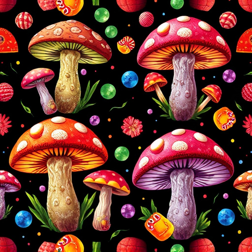 Artistic Magic Mushroom Gummies Patterns