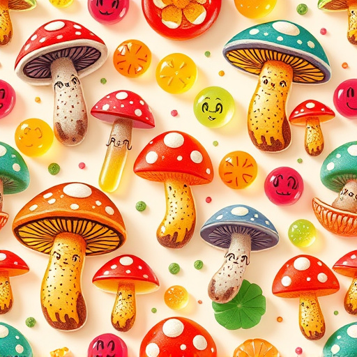Artistic Magic Mushroom Gummies Patterns