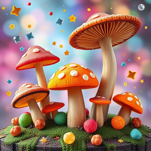 Artistic Magic Mushroom Gummies Patterns