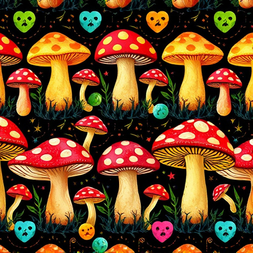 Artistic Magic Mushroom Gummies Patterns