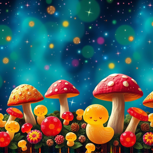 Artistic Magic Mushroom Gummies Patterns