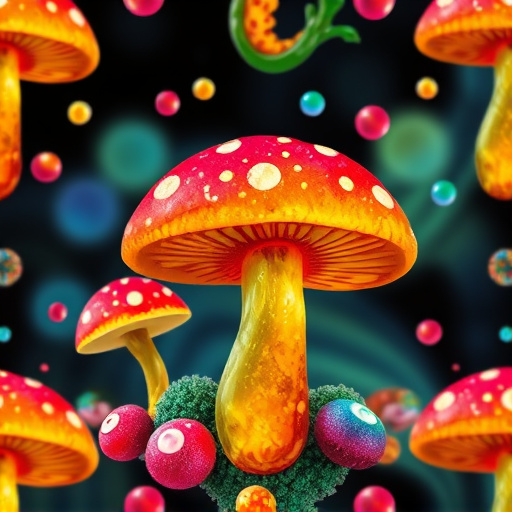 Artistic Magic Mushroom Gummies Patterns