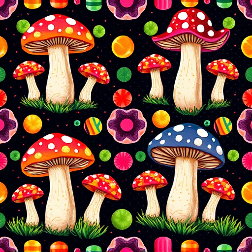Artistic Magic Mushroom Gummies Patterns