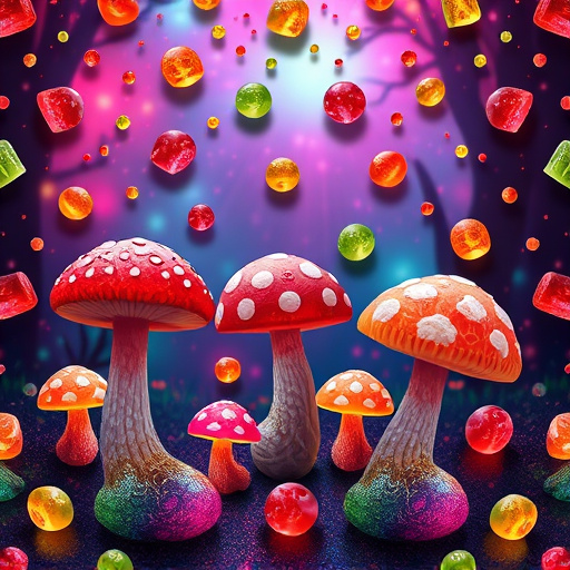Artistic Magic Mushroom Gummies Patterns
