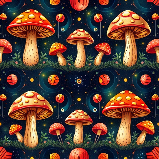 Artistic Magic Mushroom Gummies Patterns