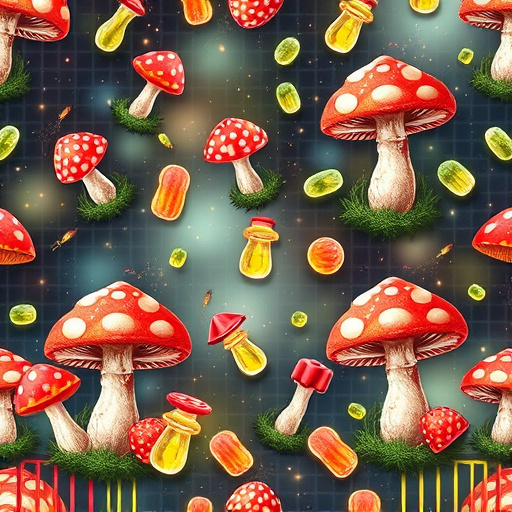Artistic Magic Mushroom Gummies Patterns