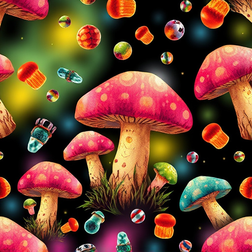Artistic Magic Mushroom Gummies Patterns