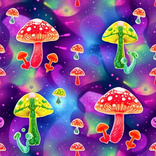Artistic Magic Mushroom Gummies Patterns