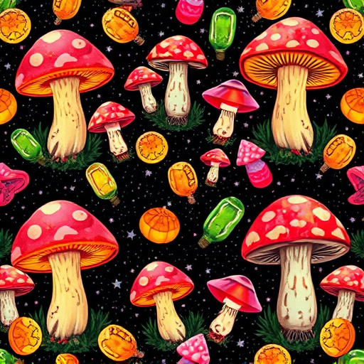 Artistic Magic Mushroom Gummies Patterns