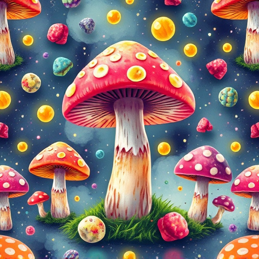 Artistic Magic Mushroom Gummies Patterns