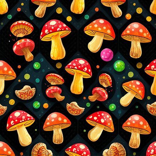 Artistic Magic Mushroom Gummies Patterns