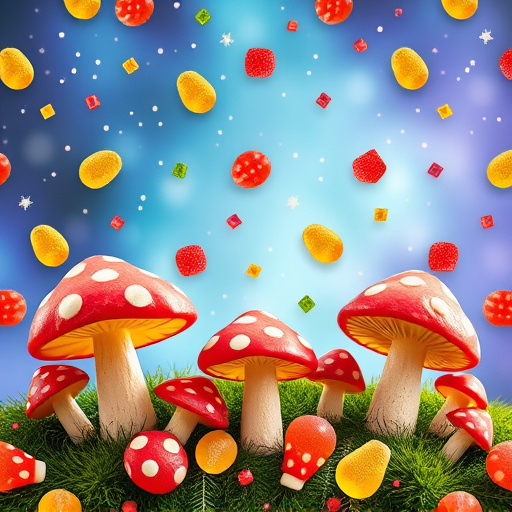 Artistic Magic Mushroom Gummies Patterns